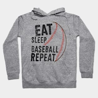 Eat Sleep Baseball Repeat Funny Baseball Player Hoodie